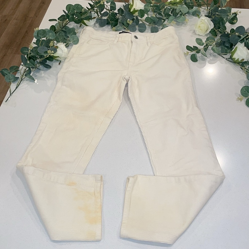 Gap Beige Straight-Leg Pants